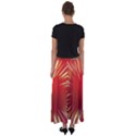 Color Gold Yellow Background Flared Maxi Skirt View2