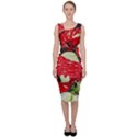 Poinsettia Christmas Star Plant Sleeveless Pencil Dress View1