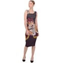 Christmas Santa Claus Dog Sled Sleeveless Pencil Dress View3