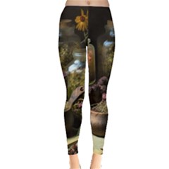 Apothecary Old Herbs Natural Everyday Leggings  by Sarkoni