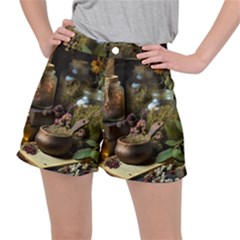 Apothecary Old Herbs Natural Women s Ripstop Shorts by Sarkoni