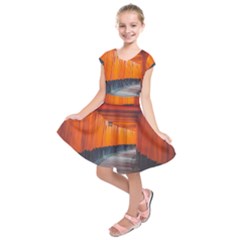 Architecture Art Bright Color Kids  Short Sleeve Dress by Amaryn4rt