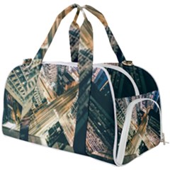 Architecture Buildings City Burner Gym Duffel Bag by Amaryn4rt