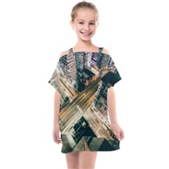 Architecture Buildings City Kids  One Piece Chiffon Dress by Amaryn4rt