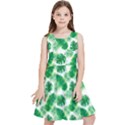 Tropical Leaf Pattern Kids  Skater Dress View1