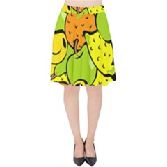 Fruit Food Wallpaper Velvet High Waist Skirt by Dutashop