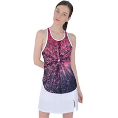 Abstract Background Wallpaper Racer Back Mesh Tank Top by Bajindul