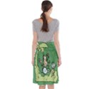 Ostrich Jungle Monkey Plants Midi Beach Skirt View2