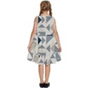 Geometric Triangle Modern Mosaic Kids  Frill Swing Dress View4