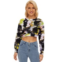 Canvas Acrylic Digital Design Art Lightweight Long Sleeve Sweatshirt by Amaryn4rt