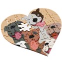 Dogs Pet Background Pack Terrier Wooden Puzzle Heart View3