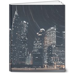 Time Lapse Photo Of City 8  X 10  Hardcover Notebook by Modalart