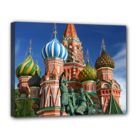 Saint Basil S Cathedral Canvas 14  X 11  (stretched) by Modalart