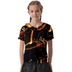 Abstract Kids  Frill Chiffon Blouse by Amaryn4rt