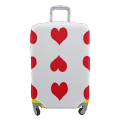 Heart Red Love Valentines Day Luggage Cover (small) by Bajindul