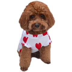 Heart Red Love Valentines Day Dog T-shirt by Bajindul