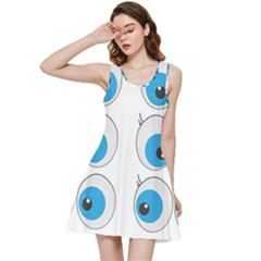 Eyes Comic Cartoon Fun Funny Toon Inside Out Racerback Dress by Ndabl3x