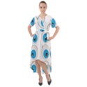 Eyes Comic Cartoon Fun Funny Toon Front Wrap High Low Dress View1