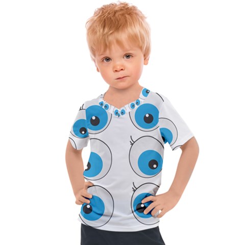 Eyes Comic Cartoon Fun Funny Toon Kids  Sports T-shirt by Ndabl3x