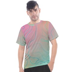 Lines Shapes Stripes Corolla Men s Sport Top by Grandong