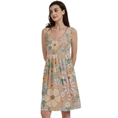 Floral Flowers Bloom Blossom Art Classic Skater Dress by Grandong