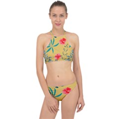 Flowers Petals Leaves Plants Halter Bikini Set by Grandong