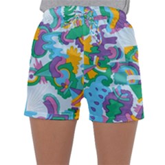 Pattern Hotdog Trap Sleepwear Shorts by Ndabl3x