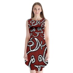 Ethnic Reminiscences Print Design Sleeveless Chiffon Dress   by dflcprintsclothing