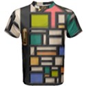 Door Stained Glass Stained Glass Men s Cotton T-Shirt View1