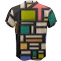 Door Stained Glass Stained Glass Men s Cotton T-Shirt View2