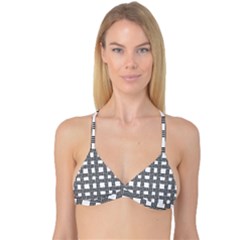 Seamless Stripe Pattern Lines Reversible Tri Bikini Top by Apen