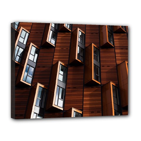 Abstract Architecture Building Business Canvas 14  X 11  (stretched) by Amaryn4rt