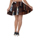 Abstract Architecture Building Business Velvet Skater Skirt View2