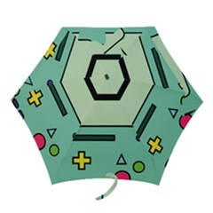 Adventure Time Beemo Bmo Illustration Cartoons Mini Folding Umbrellas by Sarkoni