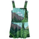 Adventure Time Cartoon Green Color Nature  Sky Kids  Layered Skirt Swimsuit View1