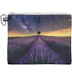 Bed Of Purple Petaled Flowers Photography Landscape Nature Canvas Cosmetic Bag (xxxl) by Sarkoni