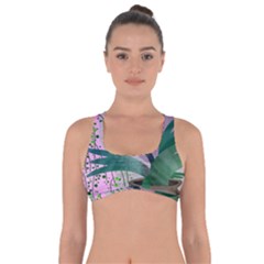 Botanical Plants Green Sheet Art Got No Strings Sports Bra by Sarkoni