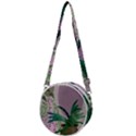 Botanical Plants Green Sheet Art Crossbody Circle Bag View1