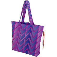 Geometric Background Abstract Drawstring Tote Bag by Pakjumat