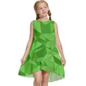 Mosaic Tile Geometrical Abstract Kids  Frill Swing Dress View1