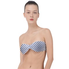 Stylized Flower Floral Pattern Classic Bandeau Bikini Top  by Apen