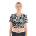 Geometric Tile Background Cotton Crop Top View1