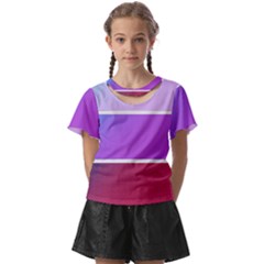 Pattern Banner Set Dot Abstract Kids  Front Cut T-shirt by Apen