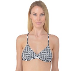 Ellipse Pattern Ellipse Dot Pattern Reversible Tri Bikini Top by Apen