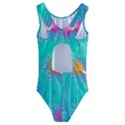 Non Seamless Pattern Blues Bright Kids  Cut-Out Back One Piece Swimsuit View2