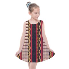 Textile Pattern Abstract Fabric Kids  Summer Dress by Modalart