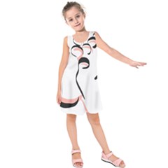 Feet Toes Foot Barefoot Footprint Kids  Sleeveless Dress by Modalart