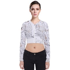 Owl Bird Wildlife Bird Of Prey Long Sleeve Zip Up Bomber Jacket by Modalart