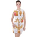 Gingerbread Food Snack Seasonal Drawstring Hooded Dress View1