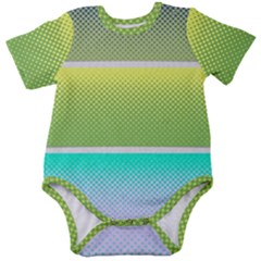 Pattern Banner Background Dot Set Baby Short Sleeve Bodysuit by Ravend